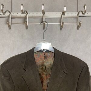 Ralph Lauren Blazer Men 42R Pinwale Corduroy Velvet Elbow Pads Chin Strap Luxury